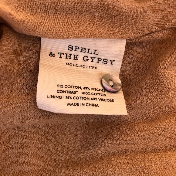 (SOLD) Spell Cinder Midi Dress in Nude ~ S - Picture 9 of 10